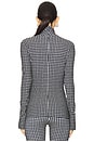 view 3 of 5 Slim Fit Long Sleeve Turtleneck Top in Large Houndstooth