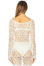 view 3 of 4 Off Shoulder Raglan Top in Cream