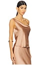 view 2 of 5 Maria Drop Shoulder Top in Cappuccino