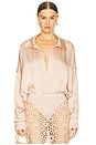view 1 of 5 Oversized Boyfriend Shirt Bodysuit in Baby