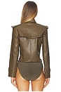 view 4 of 5 Double Breasted Trench Bodysuit in Bark