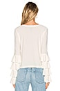 view 3 of 4 x REVOLVE Ruffle Tee in White in Ivory