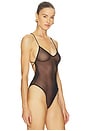view 3 of 5 Low Back Fara Slip Bodysuit in Black