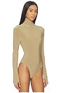 view 3 of 5 Long Sleeve Turtle Bodysuit in Camel