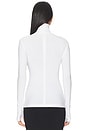 view 3 of 4 Slim Fit Long Sleeve Turtle Top in Snow White