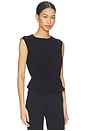 view 2 of 4 Sleeveless Twist Top in Black
