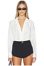 view 1 of 5 BODY TIPO CAMISA BOYFRIEND SÚPER EXTRAGRANDE in Snow White