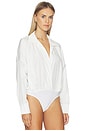 view 3 of 5 BODY TIPO CAMISA BOYFRIEND SÚPER EXTRAGRANDE in Snow White