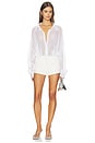 view 5 of 5 BODY CHEMISE BOYFRIEND SUPER OVERSIZED in Snow White