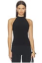 view 1 of 4 TOP HALTER in Black