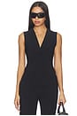 view 1 of 4 Vest With Lapel in Black