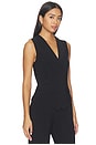 view 2 of 4 Vest With Lapel in Black