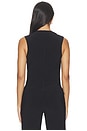 view 3 of 4 Vest With Lapel in Black
