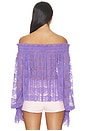 view 3 of 5 Long Sleeve Peasant Top in Lavender