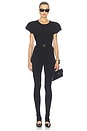 view 6 of 5 BODY MANCHES COURTES in Black