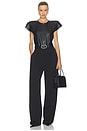 view 6 of 5 Cap Sleeve Bomber Bodysuit in Black