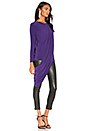 view 2 of 3 Long Sleeve Draped Top in Purple