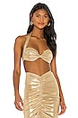 view 1 of 4 X REVOLVE Bill Bra Top in Gold Lame