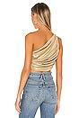 view 4 of 5 X REVOLVE Diana Crop Top in Gold Lame