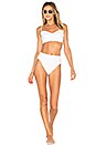 view 4 of 4 Underwire High Waist Bikini Bottom in White