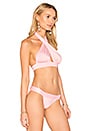 view 2 of 4 PARTE SUPERIOR DEL BIKINI CON ESCOTE HALTER CRUZADO in Pink