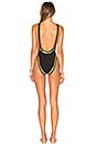view 3 of 3 Marissa Gold Stud Swimsuit in Black