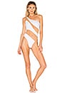 view 1 of 3 Snake Mesh Mio One Piece in White