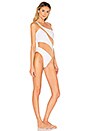 view 2 of 3 Snake Mesh Mio One Piece in White