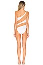 view 4 of 3 Snake Mesh Mio One Piece in White