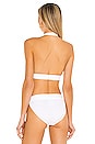 view 3 of 4 x REVOLVE Cross Halter Bikini Top in White