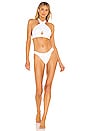 view 4 of 4 x REVOLVE Cross Halter Bikini Top in White
