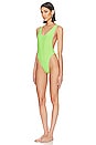 view 3 of 4 Reversible Marissa One Piece in Neon Green & Sos