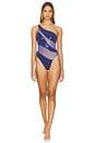 view 1 of 4 MAILLOT DE BAIN SNAKE MESH MIO in Military Blue