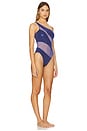 view 2 of 4 MAILLOT DE BAIN SNAKE MESH MIO in Military Blue