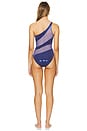 view 3 of 4 MAILLOT DE BAIN SNAKE MESH MIO in Military Blue