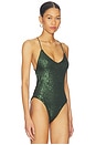 view 3 of 6 UNA PIEZA ESPALDA BAJA FARA in Dark Emerald