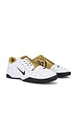 view 1 of 8 T90 Sneaker in White, Black, & Metallic Gold