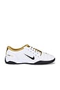 view 2 of 8 T90 Sneaker in White, Black, & Metallic Gold