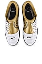 view 5 of 8 T90 Sneaker in White, Black, & Metallic Gold