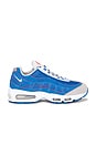 view 1 of 7 Air Max 95 Big Bubble Qs 2 in Blue Sapphire, Metallic Silver, & White