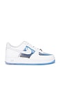 view 1 of 6 Air Force 1 Retro Clear Sneaker in White, Pure Platinum, & University Blue