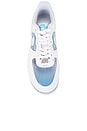 view 4 of 6 Air Force 1 Retro Clear Sneaker in White, Pure Platinum, & University Blue