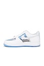 view 5 of 6 Air Force 1 Retro Clear Sneaker in White, Pure Platinum, & University Blue