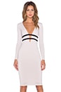 view 1 of 4 Bellissima Long Sleeve Strap Dress in Nude