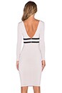 view 3 of 4 Bellissima Long Sleeve Strap Dress in Nude