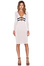view 4 of 4 Bellissima Long Sleeve Strap Dress in Nude