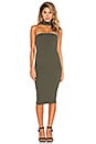 view 1 of 3 COSMOPOLITAN 미디 원피스 in Olive