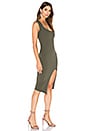 view 2 of 3 Captivate Square Neck Midi Dress in Olive