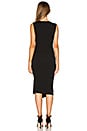 view 3 of 3 ROBE MIDI DÉCOLLETÉ CARRÉ CAPTIVATE in Black