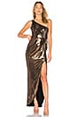 view 1 of 3 X REVOLVE Disco Drape Dress in Bronze